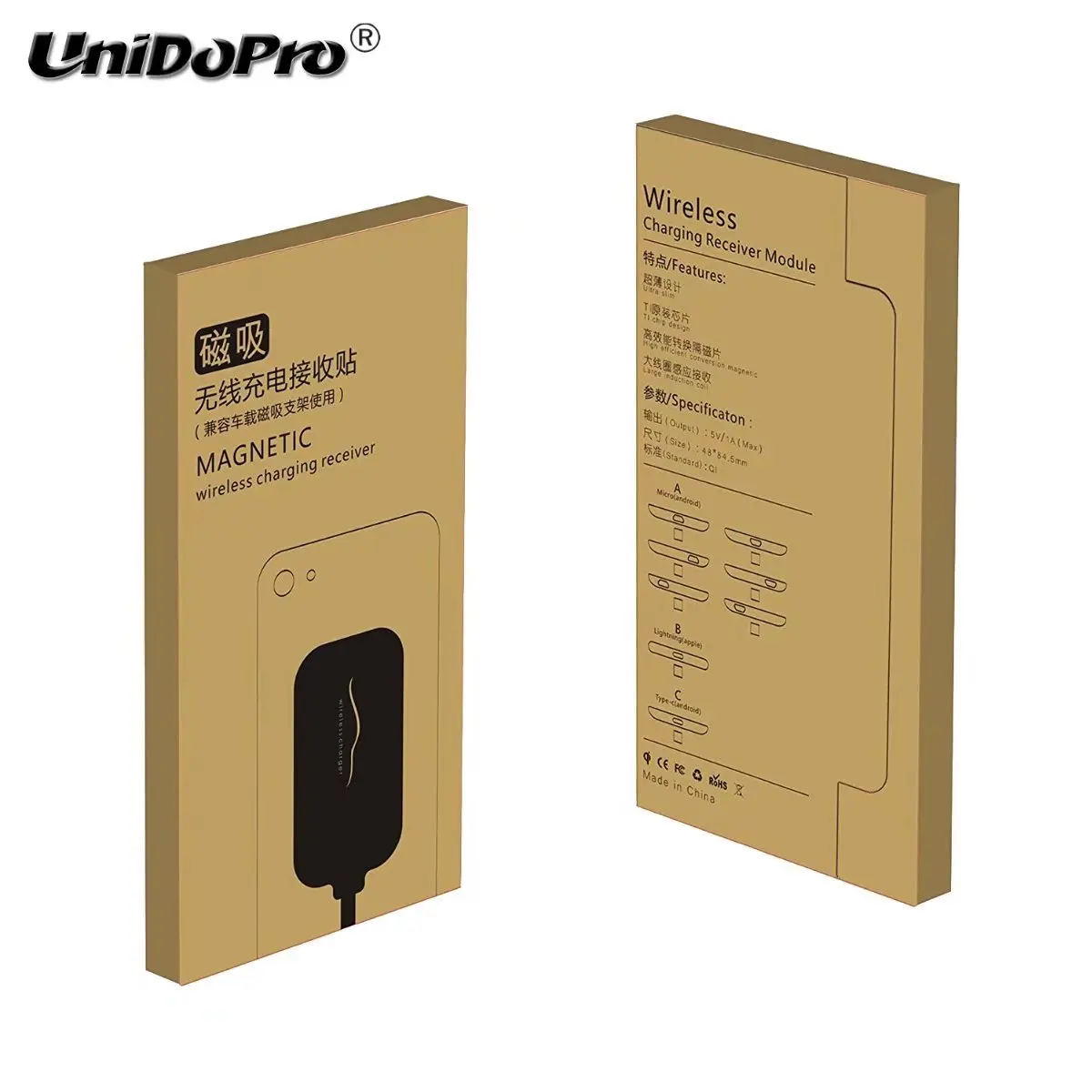 UNIDOPRO Qi беспроводной приемник зарядного устройства для Asus Zenfone 4 ze554kl V V520KL 3 ZE520KL Zoom