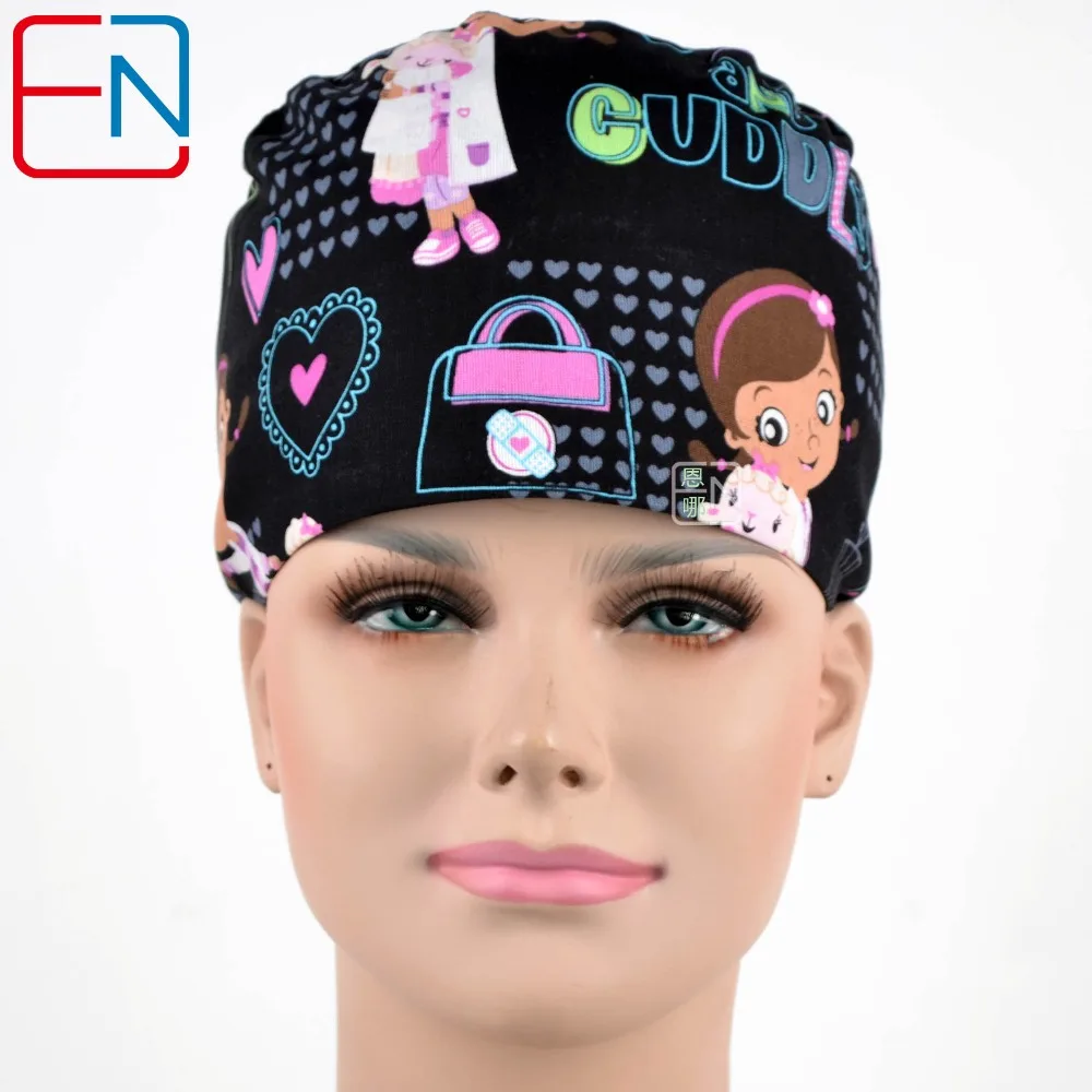 

Hennar unisex surgical caps,3 sizes for choices with sweatband in cotton