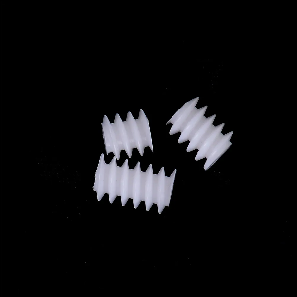 10pcs Aperture Plastic Worm Gear for DIY Toy Accessories 6x8mm 2mm