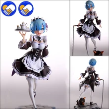 Re:Life in a different world from Zero Rem 1/6 Scale Painted PVC figure Servant Maid Girl Ver. Rem Action figure Toys Brinquedos 21cm undead warlock action figure 1 8 scale painted figure windrunner doll pvc acgn figure garage kit toys brinquedos anime