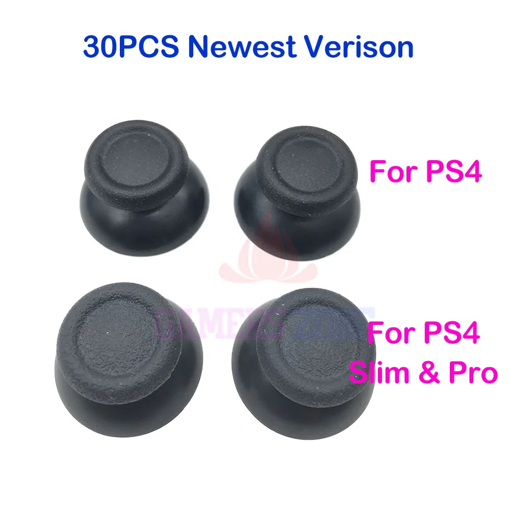 30 шт. Серая резиновая аналоговая верхняя крышка джойстика кнопка для PS4 Slim& Pro контроллер Thumbstick cap