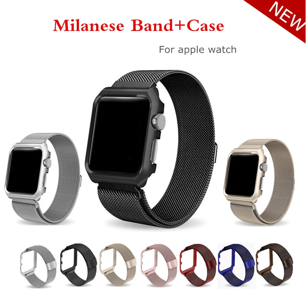 Milanese Loop strap For Apple Watch case+band 42mm/38mm Link Bracelet belt Stainless Steel metal watchband for iwatch series 3/2 Milanese Loop strap For Apple Watch case+band 42mm/38mm Link Bracelet belt Stainless Steel metal watchband for iwatch series 3/2