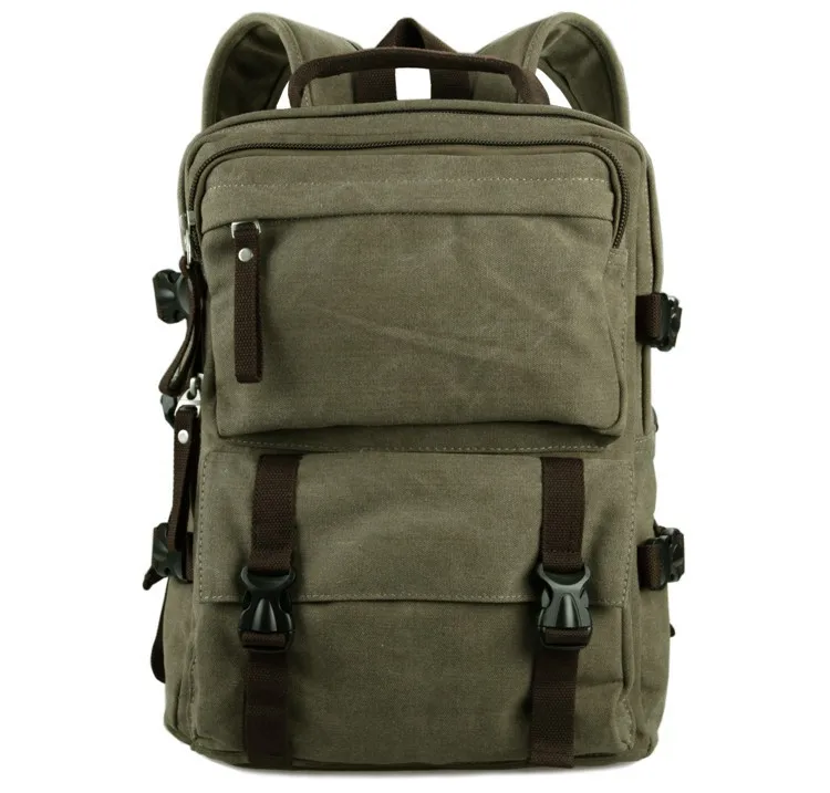 

9018N Canvas Laptop Backpack Bookbag Schoolbag Satchel Bag