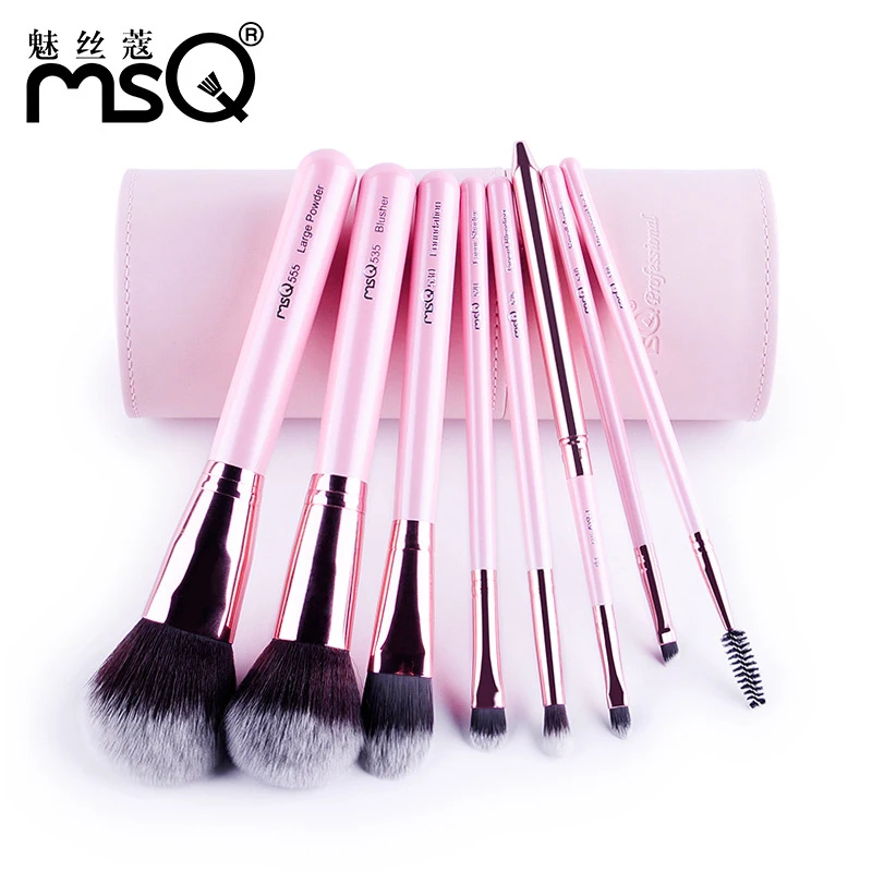 

MSQ Pro 8Pcs Makeup Brushes Set Comestic Powder Foundation Blush Eyeshadow Eyeliner Lip Beauty Make up Brush Tools Maquiagem
