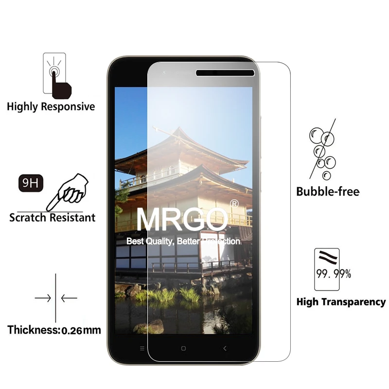 MRGO закаленное стекло для Xiaomi Redmi Примечание 5A Прайм протектор экрана 9H 2.5D на Защитная пленка, стекло для Xiaomi Redmi Примечание 5A