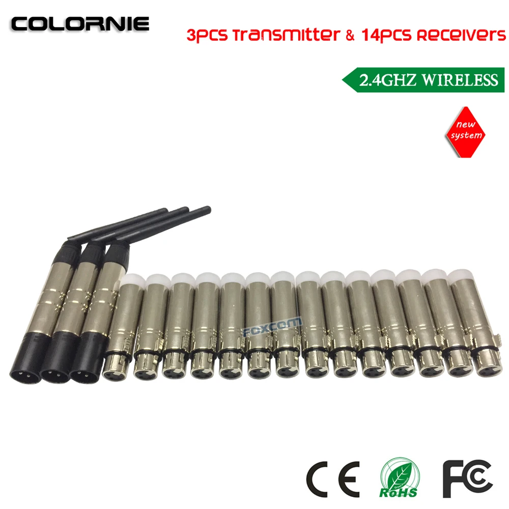 Dhl Libera Il Trasporto 17/Lot 2.4G Wireless Segnale Dmx512 Controller Wireless Receiver Per La Stabilità Alla Luce Della Fase Dmx512 Controller