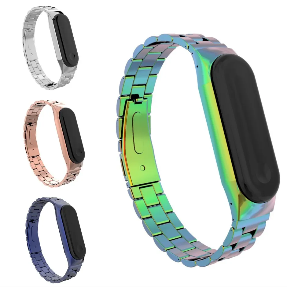 Для Xiaomi Band 3 ремешок из нержавеющей стали сменный Браслет Miband умный Миланская