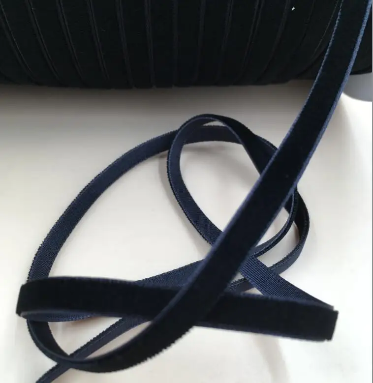 20yard/lot 1/8" 3mm Black Velvet Ribbon Single Face,non Elastic Velour Webbing Headband Hair Band Accessories