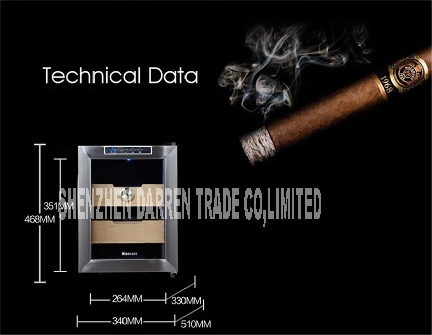 SC-12AH сигары хьюмидор увлажнения платяной шкаф термостатического хранения и Постоянная Влажность Электрический 33l увлажняющий сигары