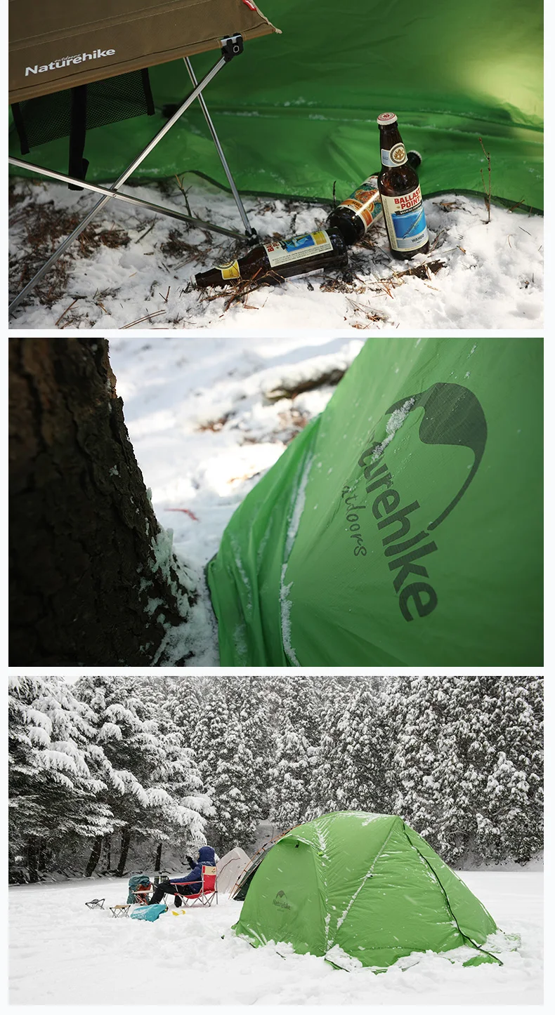 Naturehike модернизированный Звездный речной-2 Сверхлегкий альпинистский тент для 2 человек двухслойный 20D нейлоновый тканевый парный кемпинговый тент