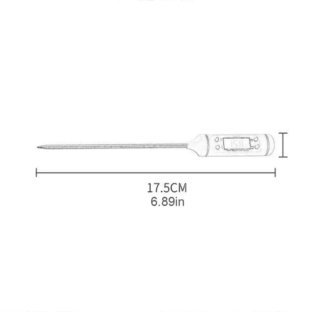 Кухонный зонд, термометр из нержавеющей стали, вилка термометр для барбекю, измеритель температуры масла tp101, термометр для еды