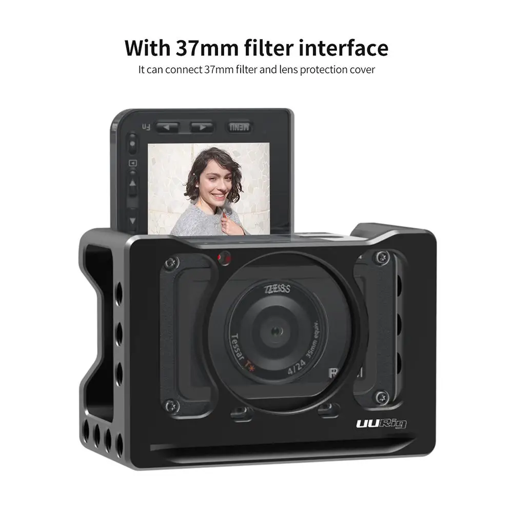 Yiwa UURig камера клетка микрофон VLOG Холодный башмак кронштейн для SONY RX0 II аксессуары