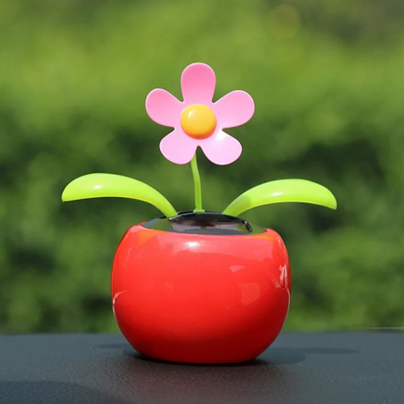 

HOT Car Accessories Solar Powered Dancing Flower Swinging Animated Dancer Toy Car Decoration New