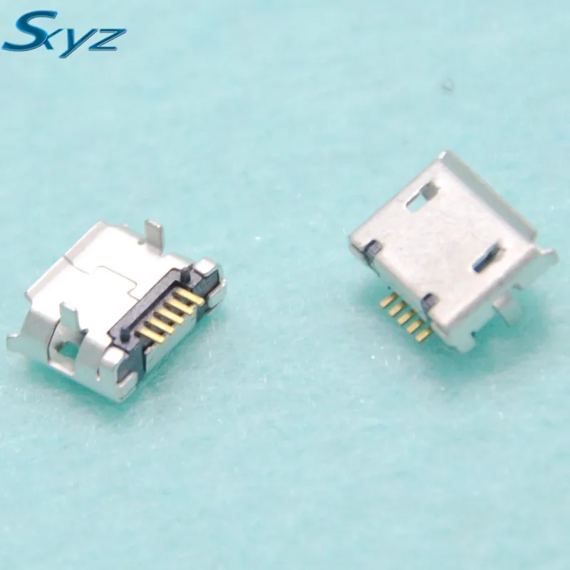 Шт. 100 шт. Micro USB 5pin DIP Разъем для мобильного телефона мини зарядка через usb разъем