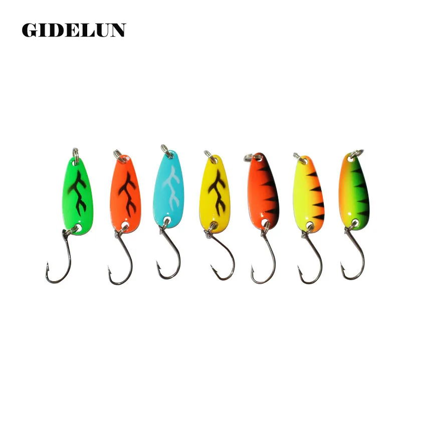Wholesale Fishing Lure 70pcs/lot Artificial Metal Bait 2.8cm 2.5g Spoon