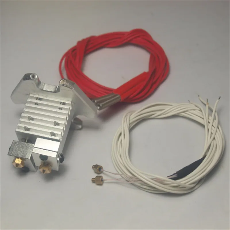 

Funssor metal Chimera multi color extrusion hotend kit 1.75 mm NTC 3950 thermistor heater cartridge for Delta Kossel 3D printer