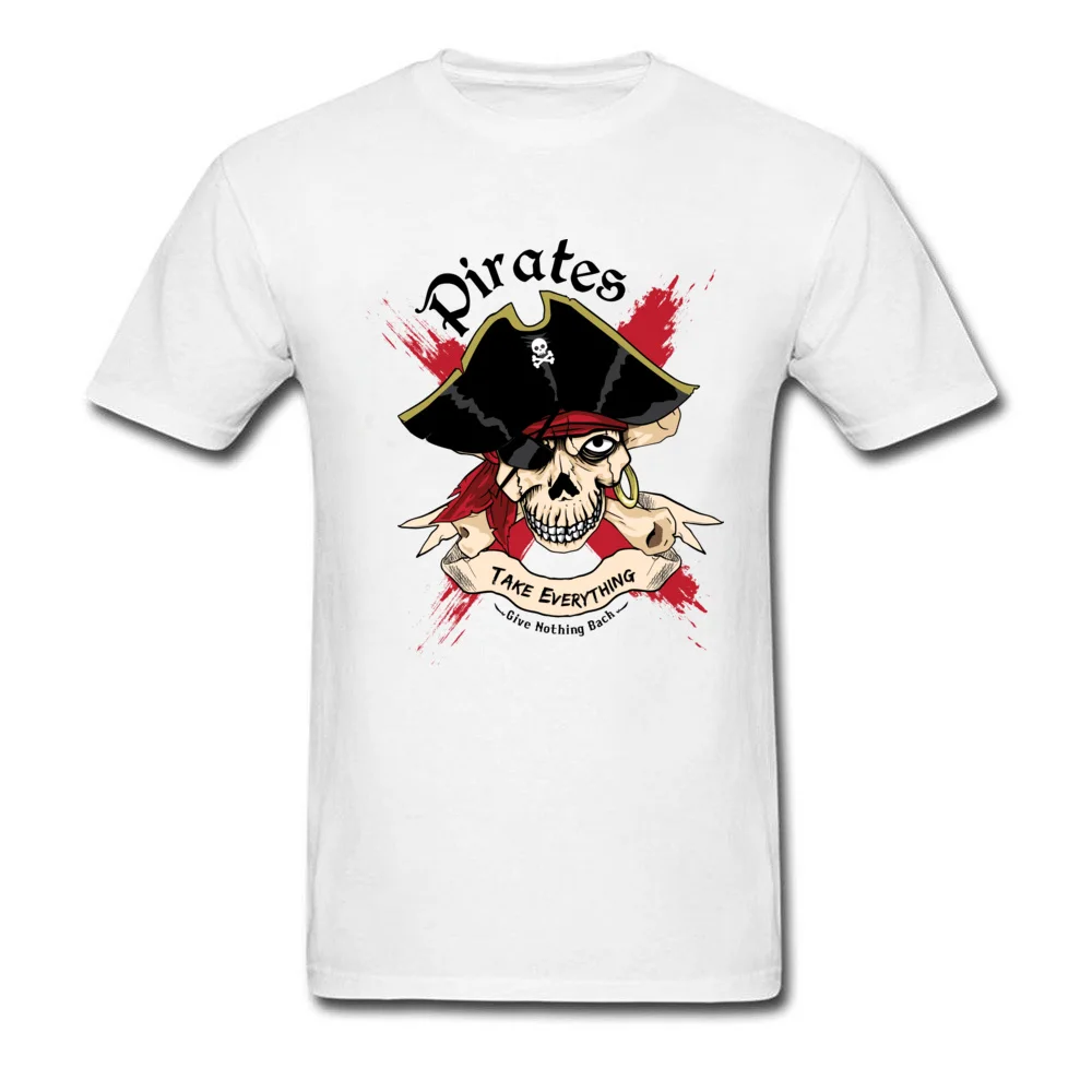 Family PIRATE Normal Short Sleeve T Shirt Lovers Day O-Neck Cotton Fabric Tops T Shirt for Boys T Shirt Casual PIRATE white