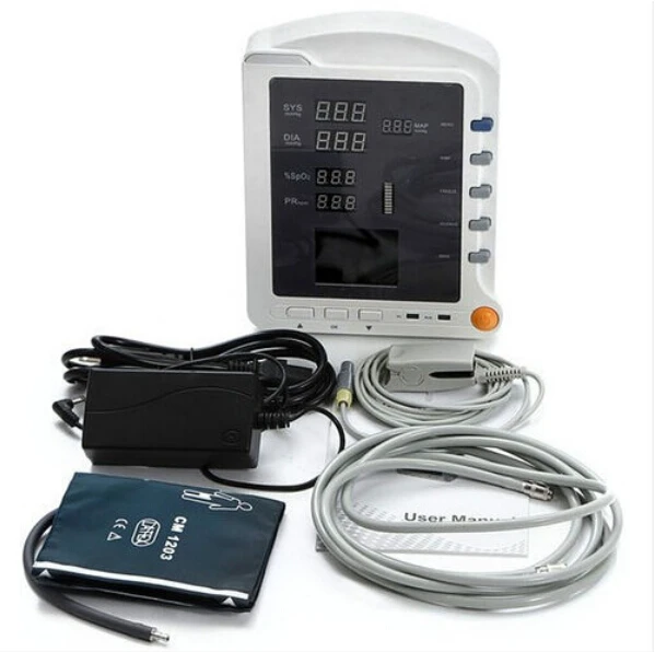 CONTEC CMS5100 CONTEC жизненные знаки монитор CCU монитор пациента в отделении интенсивной терапии, NIBP/SPO2/PR