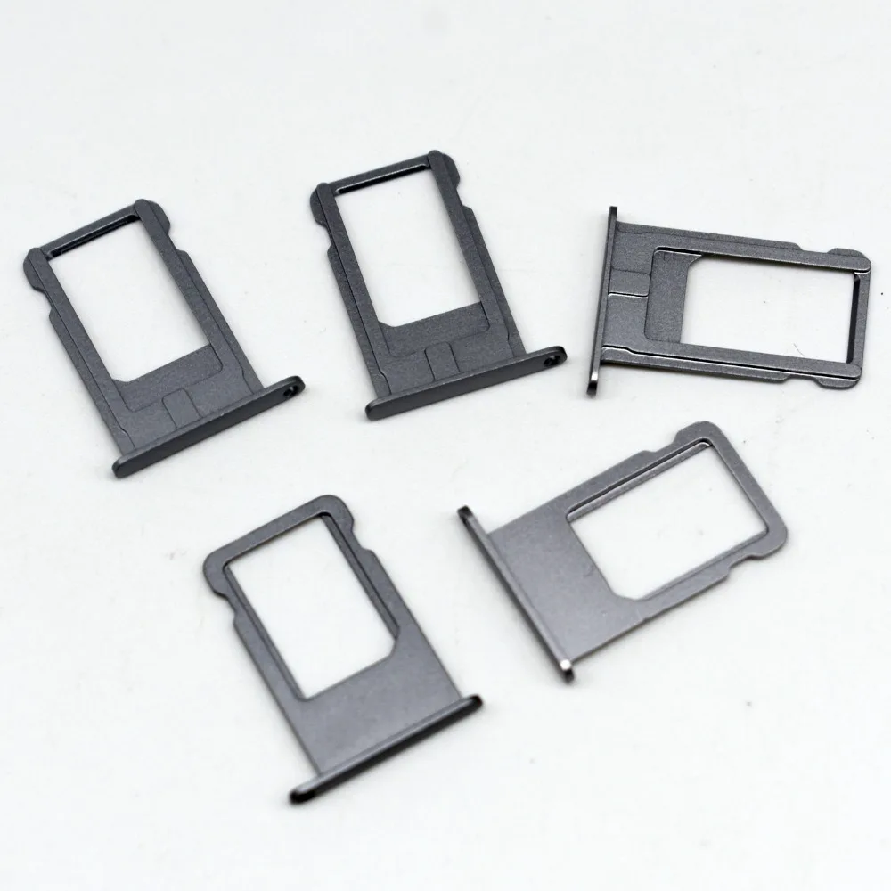 Лот для Sim-карт iPhone 6 6G plus лоток держателя Sim-карты сменная деталь серебристый