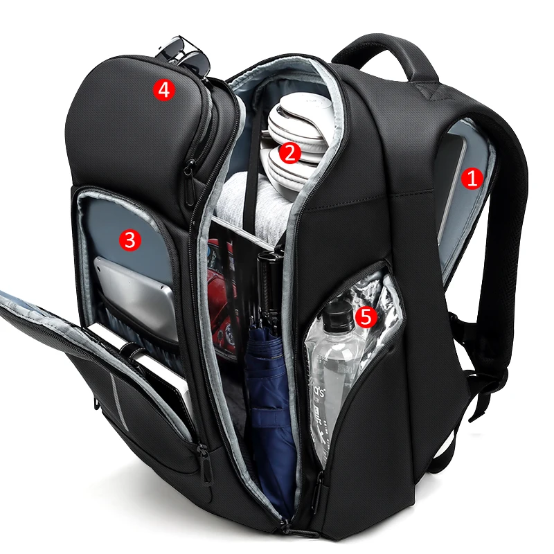 Negro hombres Mochila de viaje de 15,6 pulgadas portátil mochilas para Multi-capa bolsas hombre Mochila repelente al agua de negocios mochilas para n0010 Negro hombres Mochila de viaje de 15,6 pulgadas portátil mochilas para Multi-capa bolsas hombre Mochila repelente al agua de negocios mochilas para n0010