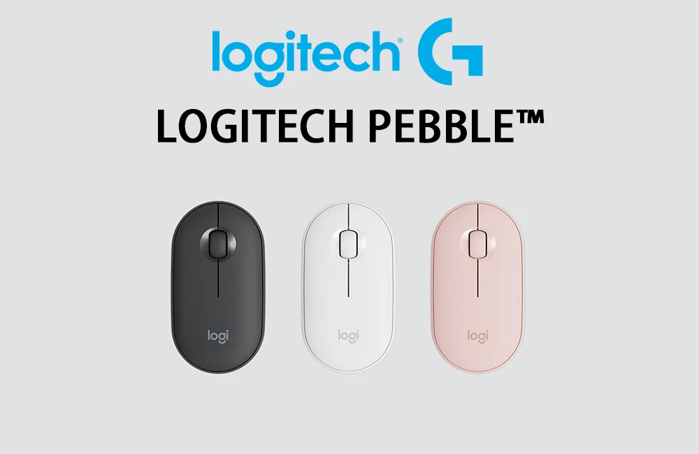 Беспроводная Бесшумная мышь logitech PEBBLE с Bluetooth, тонкая и портативный светильник, Современная мышь с 1000 dpi 100g, Высокоточная оптическая мышь