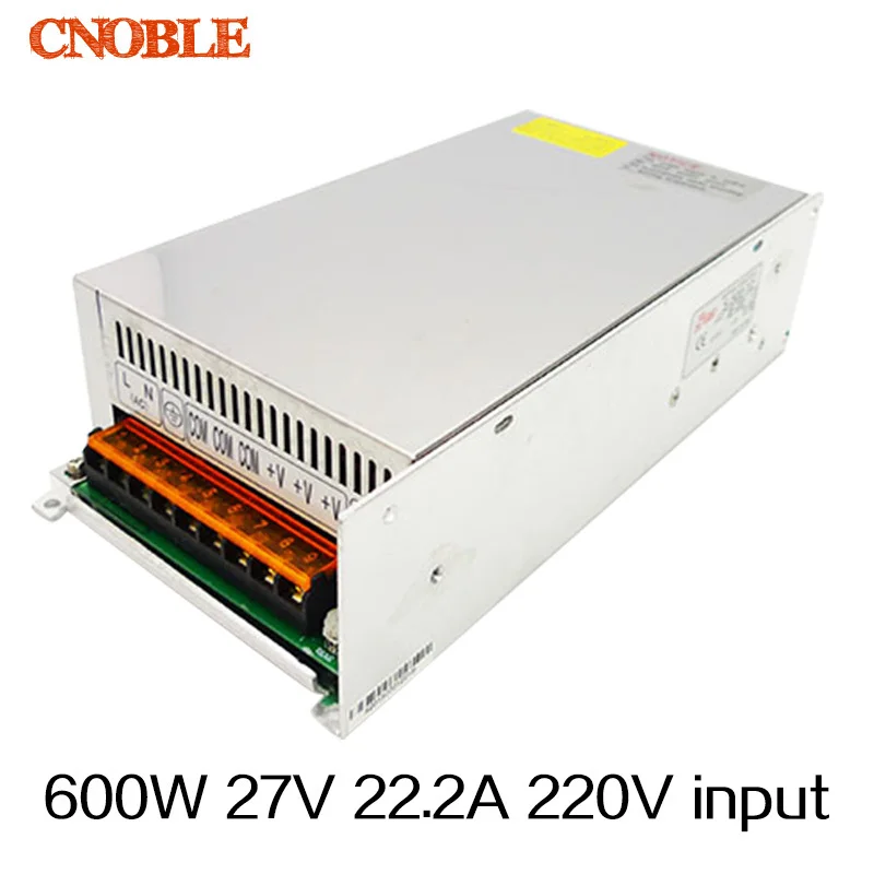 

600W 27V 22.2A 220V input Single Output Switching power supply AC to DC