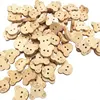 20Pcs/50Pcs/100Pcs Decorative Bear Wooden Buttons Natural Teddy Bear Charms 2Holes Wood Sewing Buttons for Children  7NK247 1