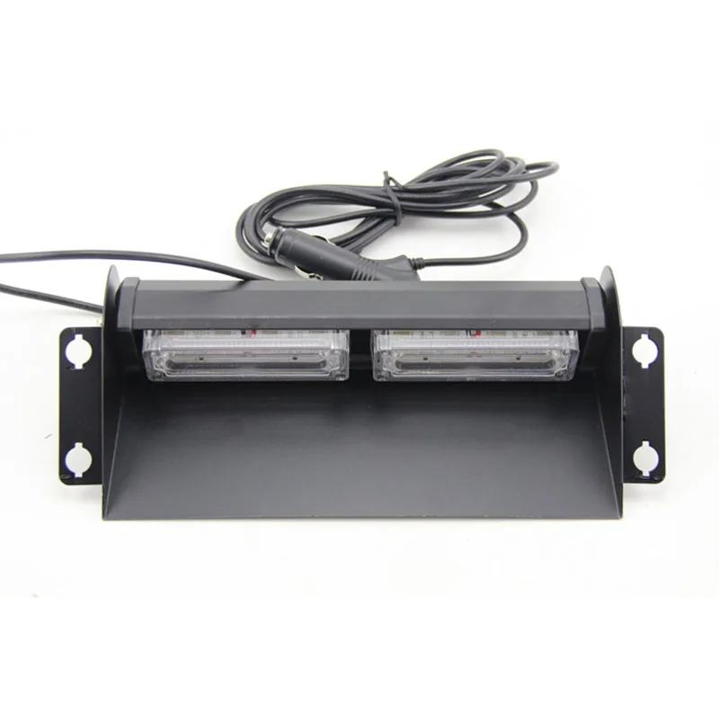 

8W 8 led universal LED Car Strobe Dash / Deck / Windscreen Emergency Light Bar Beacon yellow free shipping