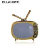 Женская брошь в форме телевизора Blucome, Классическая эмалированная брошь в форме телевизора, Подарочный аксессуар для шарфа, свитера, воротн... ► Фото 1/6