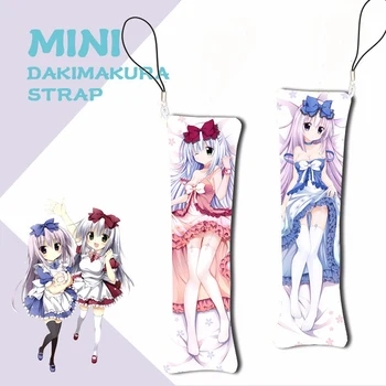 

Anime Alice Or Alice Rise Airi Mini Dakimakura Keychain Pillow Hanging Decoration Phone Strap 1PCS