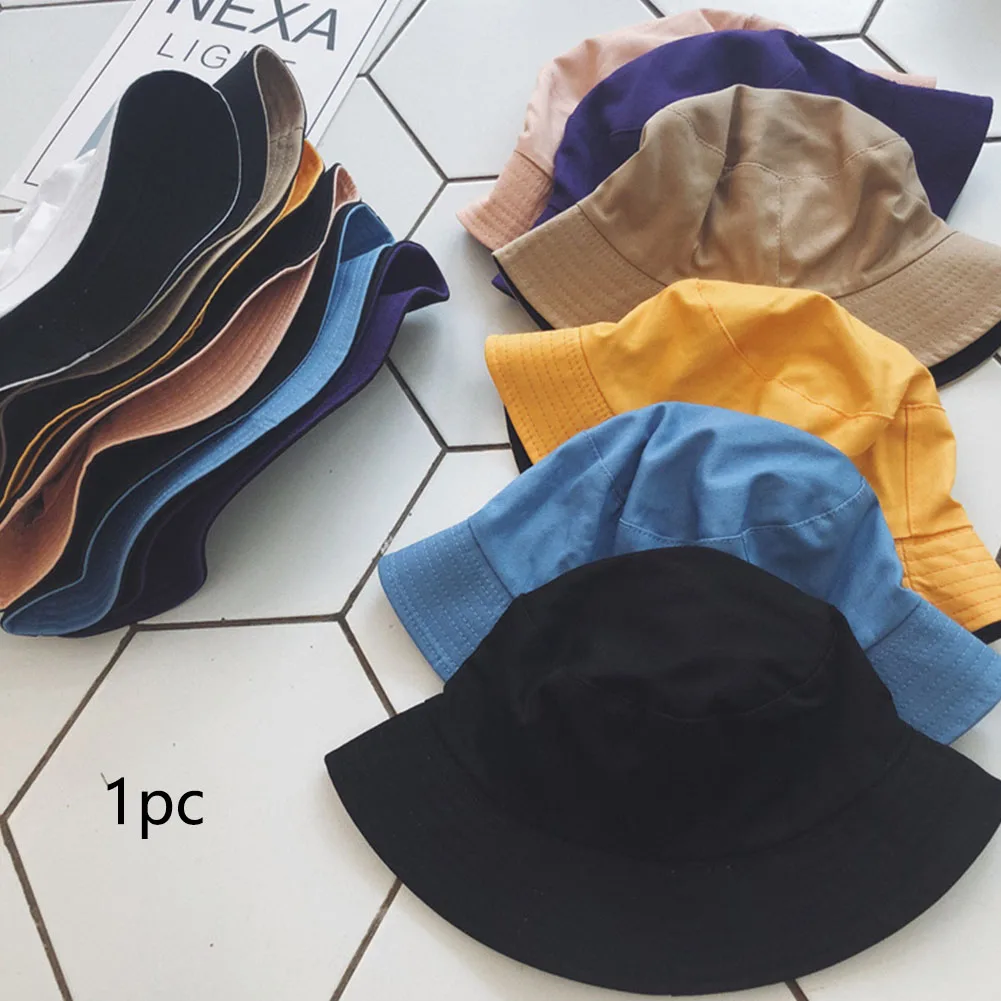 

Reversible UV Protection Foldable Double Sided Summer Two Tone Daily Beach Wide Brim Sunshade Portable Fisherman Hat Bucket