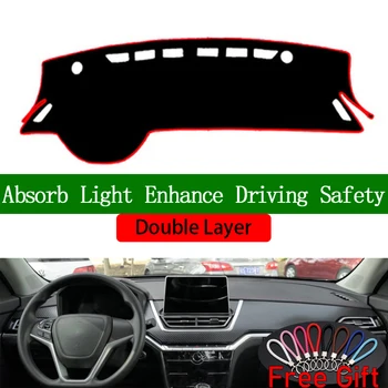 

Double Layer Car Stickers For Venucia T60 2018 2019 Dashboard Cover Car Accessories Interior Anti-UV Car Decals