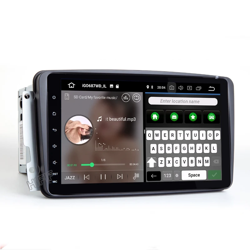 Top 8" IPS DSP Android 9.0 4G RAM CAR DVD player For Benz W209 W203 W168 W463 W163 M ML Viano W639 Vito Vaneo E-W210 GPS multimedia 4