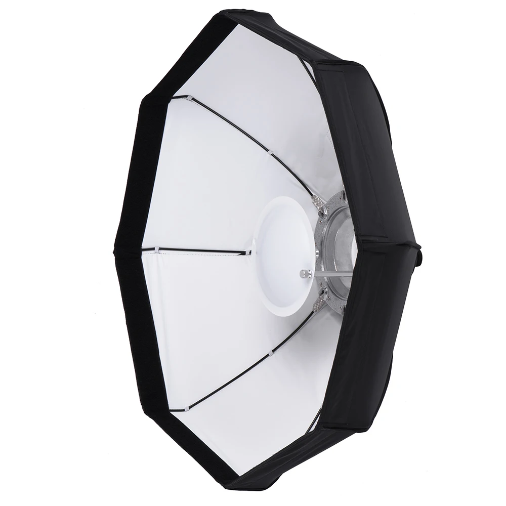 8 Pole 80cm/31.5" Rubber Foldable Collapsible Beauty Softbox Flash