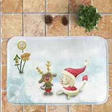 40x60 см веселые рождественские украшения для дома Новогодний супики Рождественский Придверный коврик домашние ковры Декор снежинки