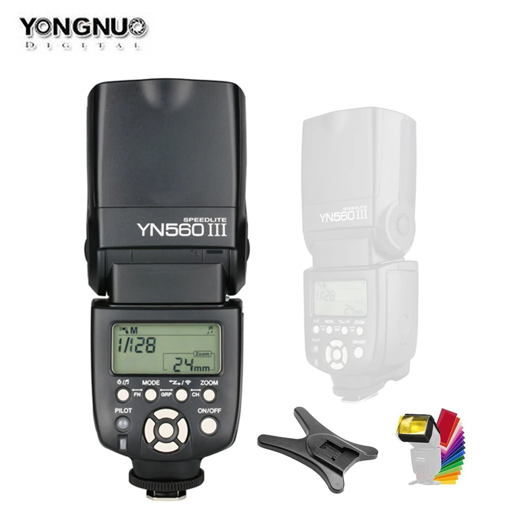 Вспышка YONGNUO Speedlite YN560III беспроводная вспышка для камер Canon Nikon Olympus Panasonic Pentax|speedlight