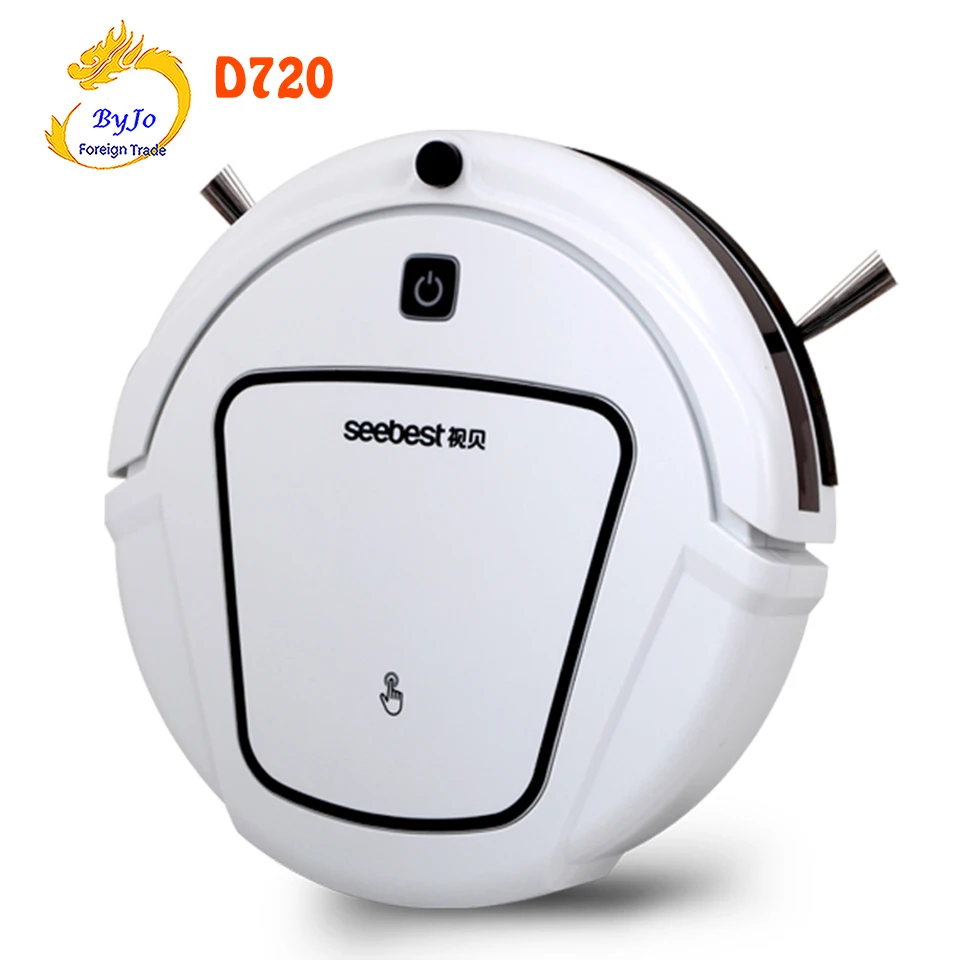 

D720 Dry Mopping Robot Vacuum Cleaner with Big Suction Power 2 side brush Time Schedule Hair sweep Clean MOMO 1.0