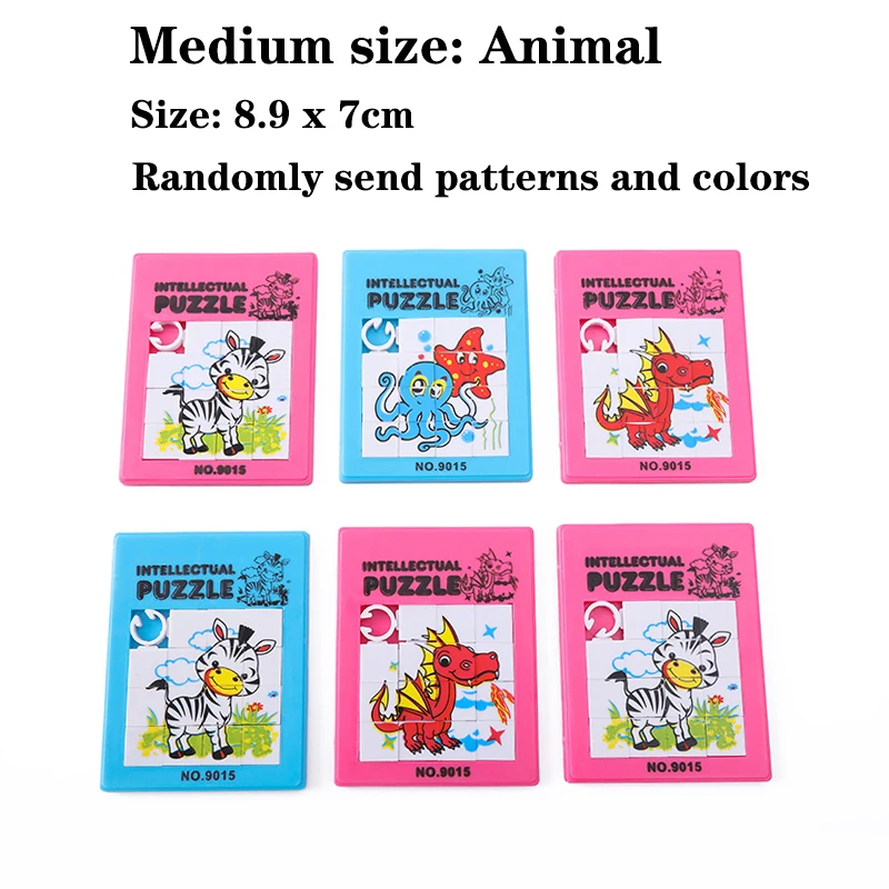 Twelve Plaid Classic Slide Puzzle Game Digital and Animals Pattern Educational Jigsaw Puzzles Toys For Children Gift HT-501 10