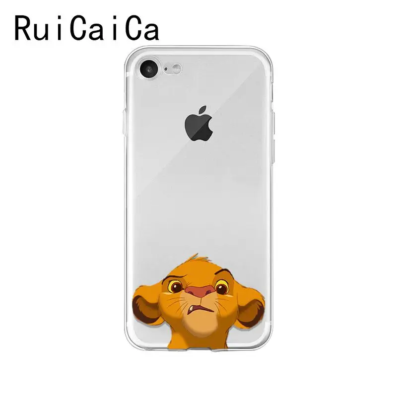 Ruicaica Король Лев Simba мультфильм Мода Новинка чехол для телефона Fundas для iPhone 8 7 6 6S Plus X XS MAX 5 5S SE XR 10 Чехол - Цвет: A4