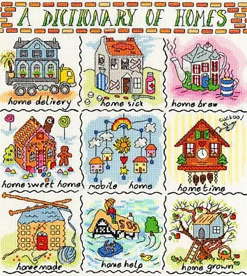 cs-2513 Cross Stitch Kit A dictionary of Homes Houses Home House History