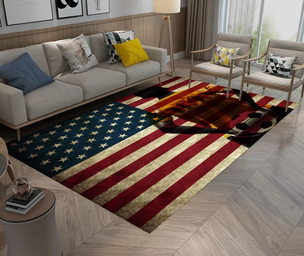 LB USA National flag Коврик для прихожей Football коврики гостиной подушка детской комнаты