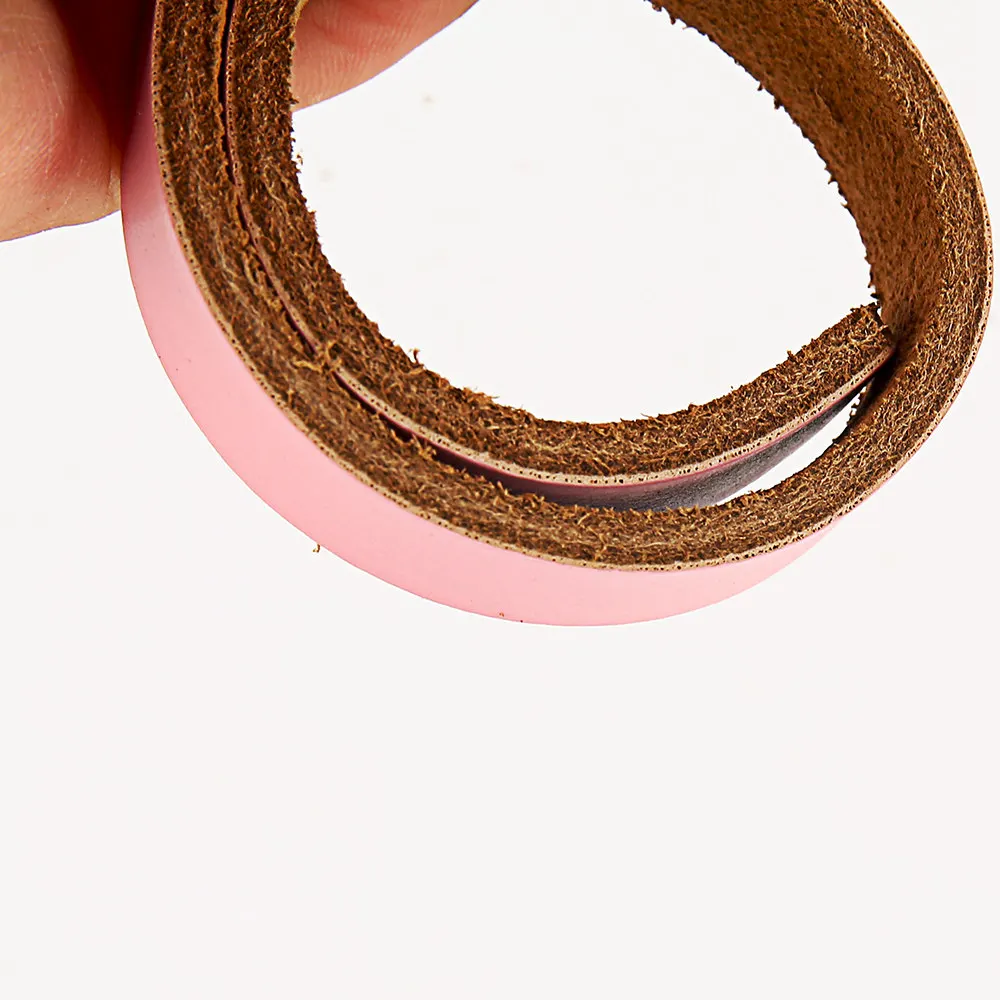 Solid Dog Collars Leather Pink Chihuahua Pitbull Basic Collars Leash For Large Dogs Puppy Cat Lead (24)