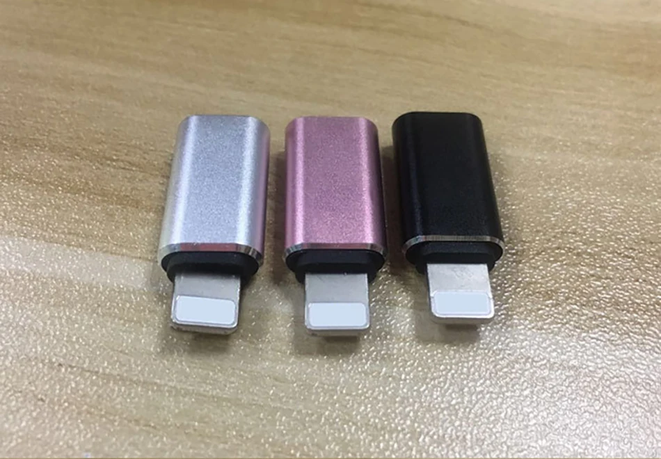 ACCEZZ 5 шт. USB OTG адаптер для iphone X 7 8 Plus XS MAX XR Синхронизация данных зарядное устройство тип-c для освещения 8-контактный конвертер для Apple 6S 5S