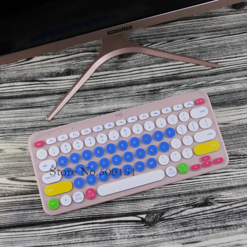 Силиконовый защитный чехол для клавиатуры Logitech K380 Bluetooth многофункциональная