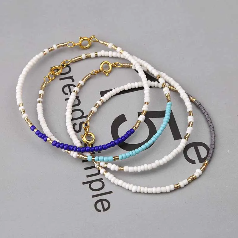 

4 Colors Natural Stone Bracelets & Bangles bangle Chip Beads Bracelet For Women Famous Brand Men Jewelry