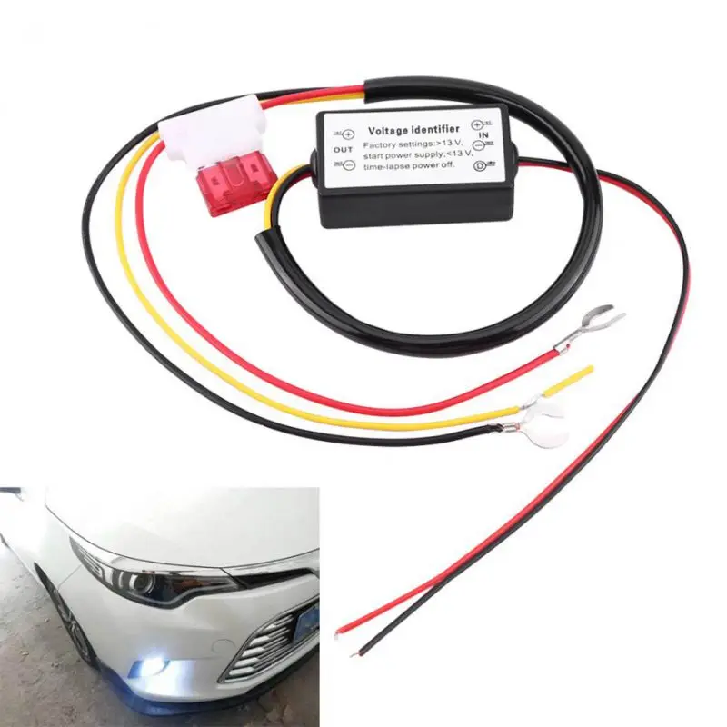 

Auto Car LED Daytime Running Light Relay Harness Dimmer On/Off 12-18V Daytime Light Controller