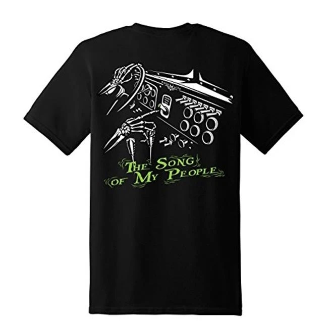 Diesel Life 81601340 Mens Short Sleeve T-Shirt with Song of People Design Black - Large