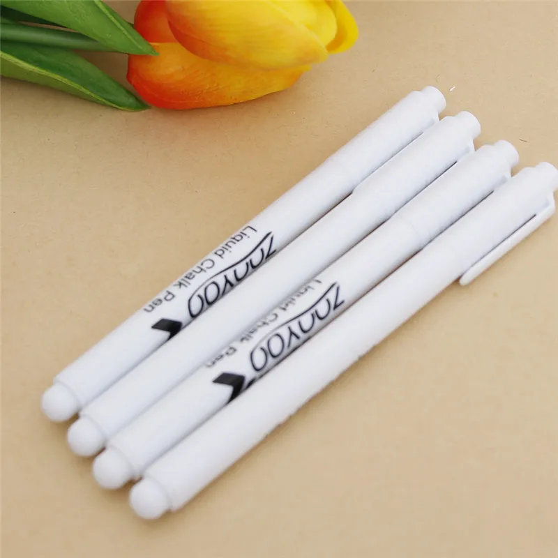 2 шт ноль белая жидкая меловая ручка маркер для стеклянных окон Классная Доска школьные принадлежности