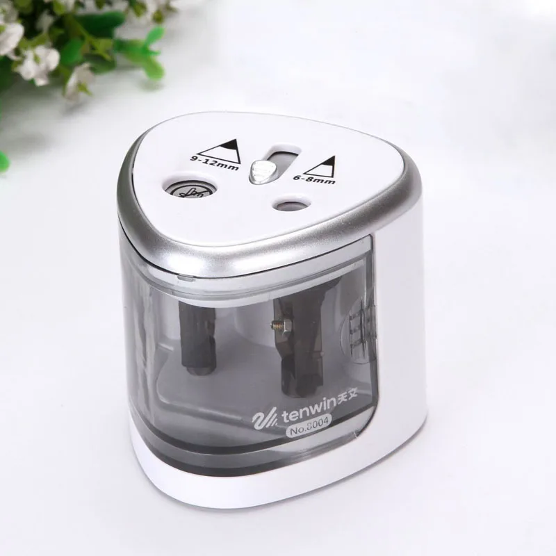Silver 3 шт. креативная электрическая ластик электрическая точилка для карандашей пылесос Kawaii Канцелярский набор для детей милые школьные студенческие подарки - Цвет: Silver