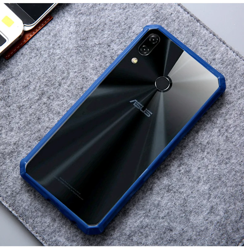 Кристально гибридный бампер для Asus ZenFone 5z ZS620KL / Zenfone 5 2018 дюйма ZE620KL _ x00qd прозрачный